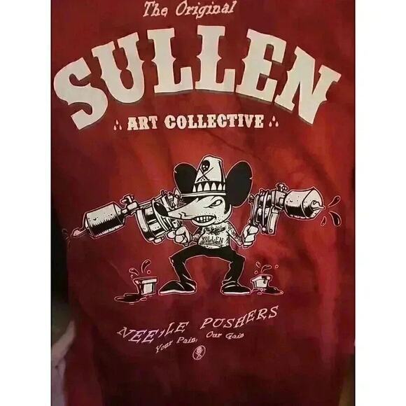 Sullen Art Collective Traditional Tattoos Gun Urban Inked T Shirt Sz M CR6 Nice - Picture 1 of 7